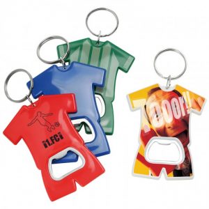 Schlüsselanhänger mit Logo Trikot und Flaschenöffner
