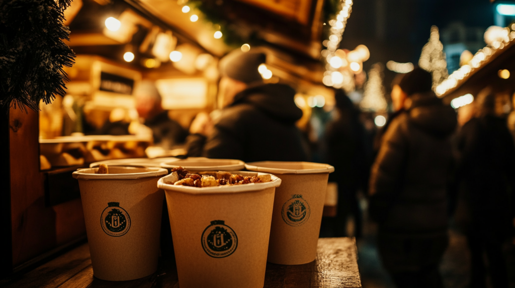 Bedruckte Verpackungen für Weihnachtsmarkt